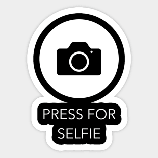 Press for Selfie Sticker